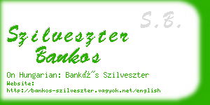 szilveszter bankos business card